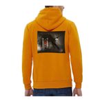 Che Bros Tasarım Baskılı Oversize kapüşonlu Kadın-Erkek Sweatshirt KARTAL Hardal XL cheNM341