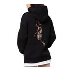 Che Bros Tasarım Baskılı Oversize Kapüşonlu Kadın-Erkek Sweatshirt Siyah M cheNM550