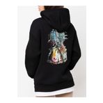 Che Bros Tasarım Baskılı Oversize Kapüşonlu Kadın-Erkek Sweatshirt Siyah M cheNM557