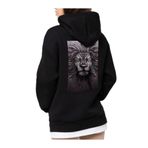 Che Bros Tasarım Baskılı Oversize Kapüşonlu Kadın-Erkek Sweatshirt Siyah S cheNM637
