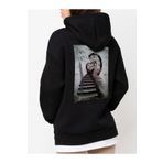 Che Bros Tasarım Baskılı Oversize Kapüşonlu Kadın-Erkek Sweatshirt Siyah XL cheNM571