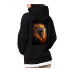 Che Bros Tasarım Baskılı Oversize Kapüşonlu Kadın-Erkek Sweatshirt Siyah XL cheNM607
