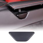 CHEAYAR Orta Konsol Kol Dayama Saklama Kutusu Açma Düğmesi Anahtarı Koruyucu Kapak Trim Chevrolet Corvette C8 2020-2023 ile Uyumlu, ABS Kolçak Kutusu Kulp Kase Kapağı Trim (ABS-Mat Siyah)