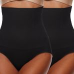 CheChury Shapewear Kadın Karın Açıcı Külot Dantel String Tanga Slip Korse Külot Vücut Şekillendirici Şekillendirici İç Çamaşırı Karın Altı Kontrol Body Shaper Korse Pantolon İç Çamaşırı, Siyah x 2.,