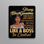 Check6 Güçlü Siyah Büyükanne | Like A BOSS |Harika Hediye Fikri|Çıkartma Çıkartması|2 Paket|5 İnç Çıkartmalar|FBAS10865