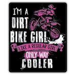 Check6 I'm A Dirt Bike Girl Like A Regular Girl Only Way Cooler |Harika Hediye Fikri|Harika Hediye Fikri|Çıkartma Çıkartması|2 Paket|5 İnç Çıkartmalar|FBAS11131