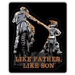 Check6 Like Father, Like Son |Harika Hediye Fikri|Harika Hediye Fikri|Çıkartma Çıkartması|2 Paket|5 İnç Çıkartmalar|FBAS11119