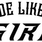 Check6 Ride Like A Girl|Motosiklet Mizahı|Harika Hediye Fikri|Kalıp Kesim Çıkartma|Tek|12,7 cm Çıkartmalar|DS10061