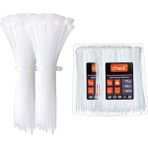 chedi Kablo Bağı 3,6x250 mm 200'lü Paket Çok Amaçlı Kablo Bağları, 25 cm Premium Kalite Beyaz Kablo Klipsi, Plastik Kelepçe - 25 cm - 3,6X250 mm - 200'lü Paket