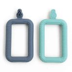 Cheeky Chompers Flexi-Brush Bebek Diş Fırçası, Masaj Dişleri ve Diş etlerini Temizler, Bebek Dişlerinin Yumuşak ve Kolay Fırçalanması, BPA içermeyen Silikon, Güvenli ve Kolay Kavrama (2'li Paket)