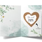 Cheerset Kazıma kartı "Du wirst PAPA" zarflı – Hamilelik duyurusu – Sürpriz anı – Benzersiz duygusal hediye (baba)