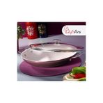Chef Chefs Pro Granit Efektli Cam Kapaklı Kavurma Sacı 32 cm