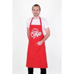 Chef Lüks Mutfak Önlüğü Kırmızı
