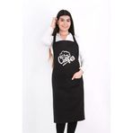 Chef Lüks Mutfak Önlüğü Siyah