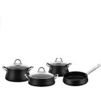 Chef Rubenıs Bestcook Luxury 7 Parça Tencere Seti Siyah RC100 - 24 cm