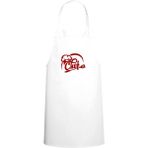 Chef Spatula Tasarım Özel Baskılı Chef Mutfak Önlüğü Beyaz