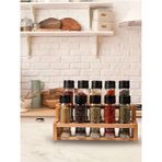 Chef Taste Spice X 10 Lu Baharatlık Takımı Ahşab Standlı 10 Lu Me Ahşap - Beyaz