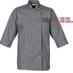 Chef Works Erkek aşçı ceketi Gri S