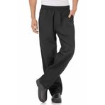 Chef Works Unisex Better Built Baggy Chef Pants aşçı pantolonu, Siyah, M