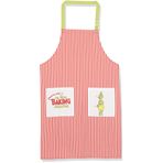 Chef Works Unisex Dr. Suess Baking Challenge Önlük, Kireç Askılı Kırmızı ve Beyaz, Tek Beden