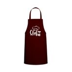 Chef Yazılı Özel Baskılı Chef Mutfak Önlüğü Bordo