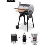 Cheffi Grillord 50 Barbekü (ÖNLÜK + KILIF ve Kömür) - Siyah