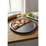 ChefMate 38 cm Delikli Pizza Tavası Profesyonel Fırın Tepsisi