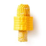 Chef'n Cob mısır soyucu, barbekü için mısır koçanı soyucu, mutfak yardımcısı seti, mısır kesici bıçak, mısır soyma makinesi, plastik, sarı, 7 x 5 cm