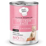 Chef's Choice 400 gr Kitten Pate Tavuk Etli Ezme Tahılsız Yavru Kedi Konservesi