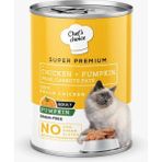 Chef's Choice 6x400 gr Tavuklu Balkabaklı Pate Kedi Konservesi