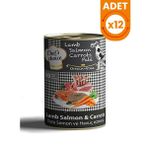 Chef's Choice Kıyılmış Kuzu Etli ve Somonlu 12x400 gr Yetişkin Köpek Konservesi