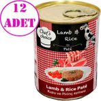 Chef's Choice Kuzulu Pirinçli Ezme Tahılsız 12x400 gr Köpek Konserve Mama