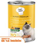 Chefs Choice Pate Tavuklu ve Sebzeli Ezme Kedi Yaş Maması 400 Gr