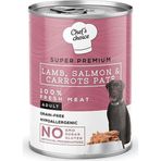 Chef's Choice Tahılsız Kuzu Somon ve Havuçlu Ezme 400 gr Konserve Köpek Maması
