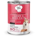 Chef's Choice Tahılsız Kuzulu ve Pirinçli Ezme Konserve 400 gr Köpek Maması