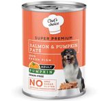 Chef's Choice Tahılsız Somonlu Pirinçli Ezme 400 gr Konserve Köpek Maması