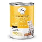 Chef's Choice Tavuklu Tahılsız Ezme 6x400 gr Yetişkin Kedi Konservesi
