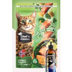 Chefs Kibbles Norveç Somonlu Yetişkin Kedi Maması 10Kg+Mutamin Organics Somon Yağı 150Ml
