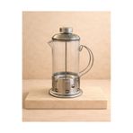 Chefstar PASLANMAZ METAL ÇELİK GÖVDELİ CAM FRENCH PRESS KAHVE DEMLEME SÜRAHİSİ