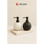 Chefstar YUVARLAK TASARIMLI PORSELEN SIVI SABUNLUK – MODERN BANYO AKSESUARI