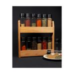 ChefTaste Cansas 12 Li Baharatlık Takımı Ahşab Standlı 12 Li Baharatlık Takımı