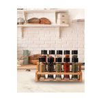 ChefTaste Spice X 10 Lu Baharatlık Takımı Ahşab Standlı 10 Lu Merdiven Baharatlık Takımı