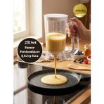 ChefTime 2'li Set Krep Tava & 900 ml Hamur Porsiyonlayıcı Aparatı - Siyah
