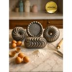 ChefTime Premium 4’lü Kek Kalıbı Seti - Dayanıklı ve Yapışmaz - Gri