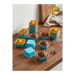 CHEFTİME Premium Mavi Kare Muffin Kek Kalıbı 24 Adet