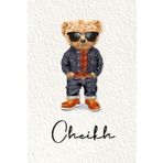 Cheikh: Cahier personnalisé avec prénom Cheikh | Cadeau d'anniversaire pour enfant, garçon, homme, copain ... | Nounours | 110 pages lignée, Petit Format 6x9 pouces (15,24 x 22,86 cm)