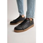 Chekich CH191 CKT Side Buckle Siyah - Taba Renk Erkek Günlük Ayakkabı