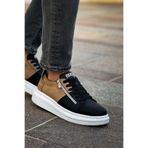 Chekich RS601 - Lüx Süet Erkek Ayakkabı Sıyah/Vızon