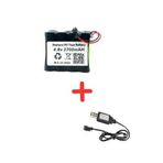 Chengke Rc 4.8V 2700MAH Oyuncak Araba Bataryası Siyah Soket+Usb Şarj Cihazı