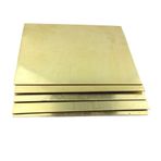 CHENWN Pirinç Levha Levha H62 CNC Çerçeve Model Kalıp DIY Yapı Pirinç Ped Lazer Kesim 0,8x100x100mm